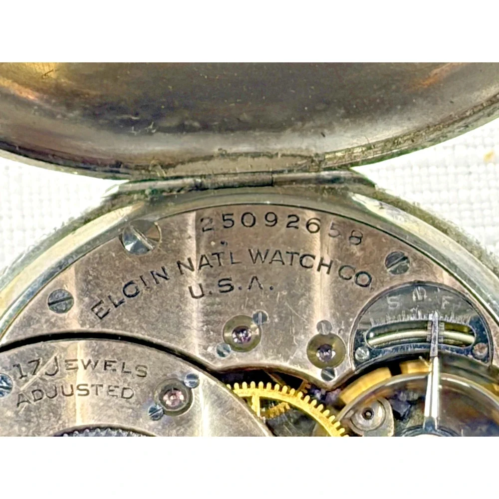 Vintage 1920’s Elgin B.W. Raymond Illinois USA Pocket Watch Grade 384